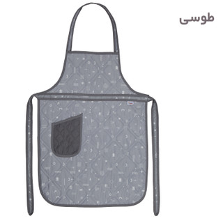 پیشبند هومتکس ترگال رنگ طوسی هندسی