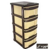 فایل ۴ کشوی ممتاز پلاستیک مدل ایکس _۴