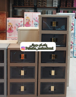 کابینت تاشو ۴ طبقه پلاستیکی/ خرید از پلاسکو مهربانی