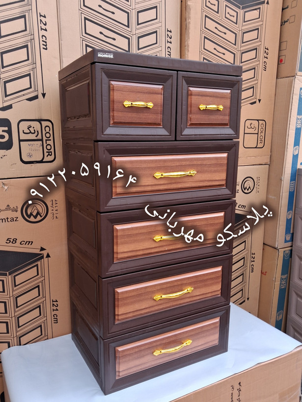 دراور پلاستیکی ۵ طبقه ممتاز مدل اس 5 الوان _ ۵