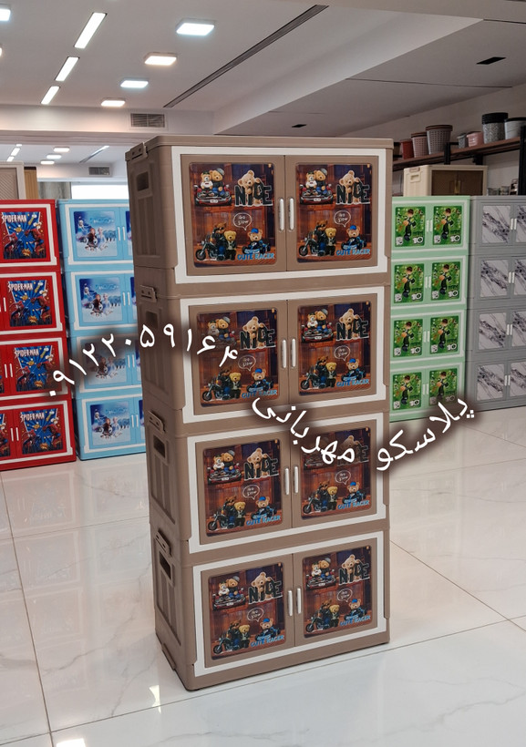 کابینت تاشو چندمنظوره طرح خرسی به قیمت کارخانه| خرید از پلاسکو مهربانی